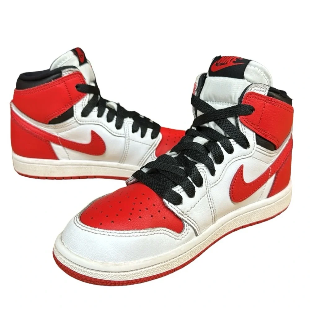 Nike Air Jordan 1 Retro High OG PS 'Heritage' Red White AQ2664-161 Size 3Y Wms 5